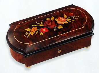 【スイスREUGE】最高級72弁シリンダーオルゴール 「くるみBOX1」<BR>　(LToa-AXA.72.5584.000)