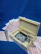 New【カード式オルゴール】 ２０弁手回しカード式木製白木オルゴール(LT･TDM-WhiteWood)